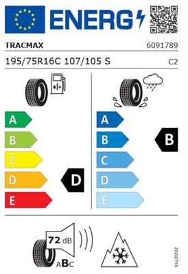 195/75R16C 107/105S Tracmax A/S VANSAVER