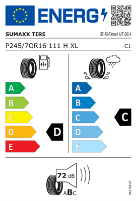245/70R16 111H XL Sumaxx ALL TERRAIN A/T