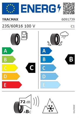 235/60R16 100V Tracmax A/S TRAC SAVER