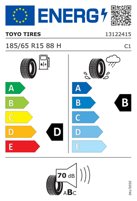 185/65R15 88H Toyo PROXES CF2