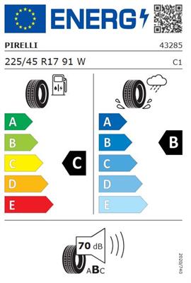 225/45R17 91W Pirelli P1 CINTURATO