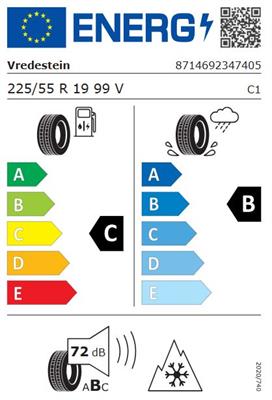 225/55R19 99V Vredestein QUATRAC PRO