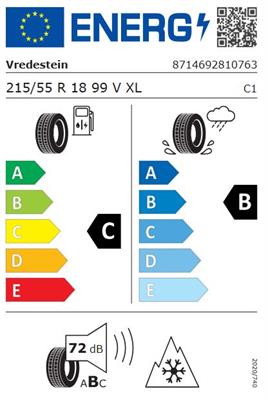215/55R18 99V Vredestein QUATRAC PRO