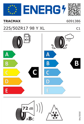 225/50R17 98Y XL Tracmax TRACSAVER A/S TL