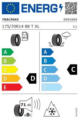 175/70R14 88T Tracmax A/S TRACSAVER