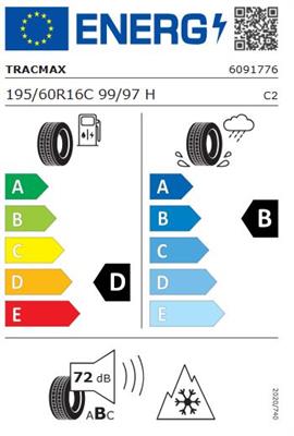 195/60R16 99/97H Tracmax A/S VANSAVER