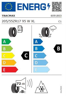 205/55R17 95W Tracmax A/S TRAC SAVER