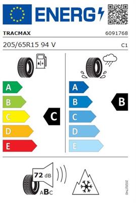 205/65R15 94V Tracmax A/S TRACSAVER