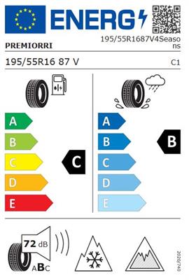 195/55R16 87V Premiorri VIMERO 4SEASON M+S 3PMSF