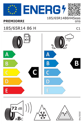 185/65R14 86H Premiorri VIMERO 4SEASONS M+S 3PMSF