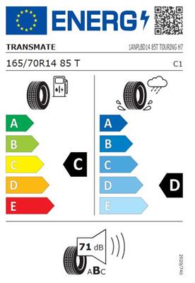 165/70R14 85T XL Transmate TOURING H7