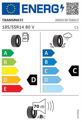 185/55R14 80V Transmate TOURING H7