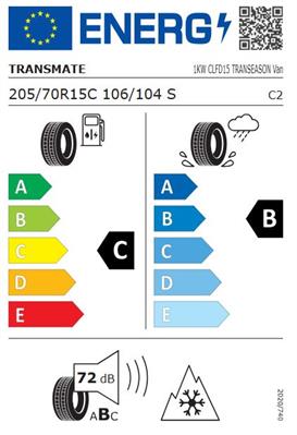 205/70R15 106/104S Transmate TRANSEASON VAN