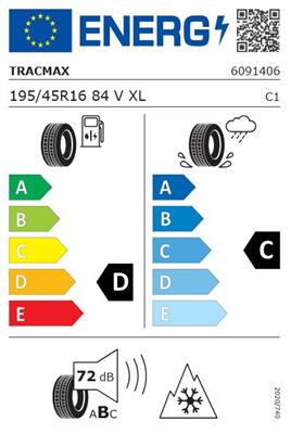 195/45R16 84V XL Tracmax A/S TRACSAVER