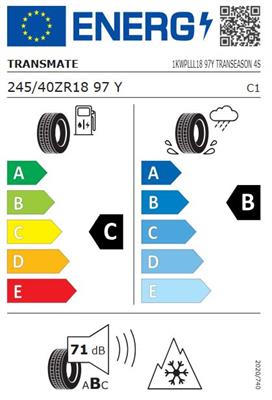 245/40R18 97Y Transmate TRANSEASON 4S