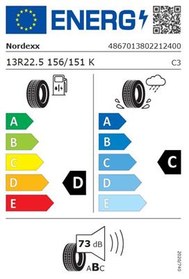 13R22.5 156/151K Nordexx Multi 20 ANTERIORI