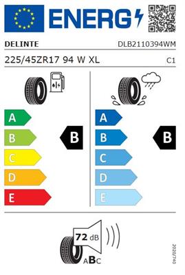 225/45R17 94W XL Delinte D7