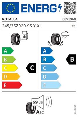 245/35R20 95Y XL Rotalla SETULA S-RACE RU01