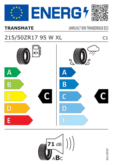 215/50R17 95W Transmate TRANSERENUS ECO