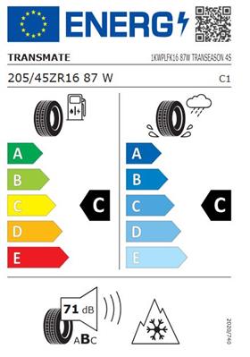 205/45R16 87W Transmate TRANSEASON 4S