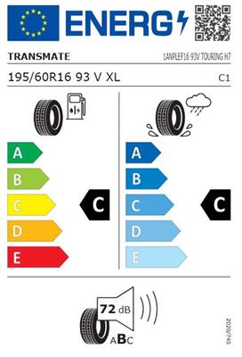 195/60R16 93V Transmate TOURING H7