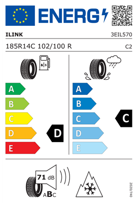 185R14C 102/100R ILink WINTER IL989