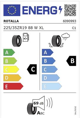 225/35R19 88Y XL Rotalla SETULA S-RACE RU01