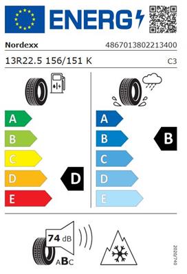 13R22.5 156/151K Nordexx TRACCON 15 M+S 3PMSF
