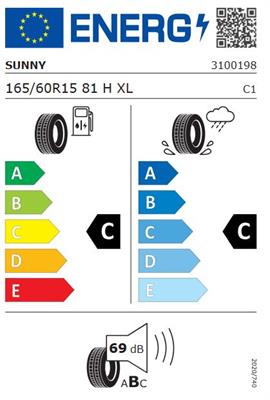 165/60R15 81H Sunny NP226 XL
