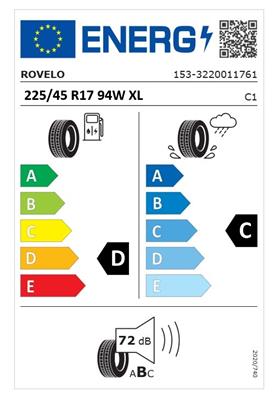 225/45R17 94W XL Rovelo AVENUE SPRINT RPX988