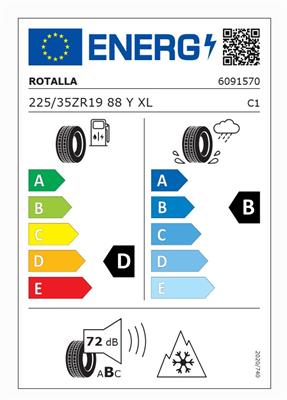225/35R19 88Y XL Rotalla SETULA 4SEASON RA03