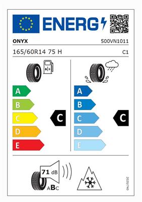 165/60R14 75H Onyx NY-AS705