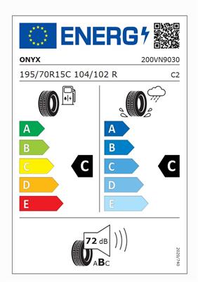 195/70R15C 104/102R 8PR Onyx NY-06