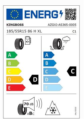 185/55R15 86H XL Kingboss AS365