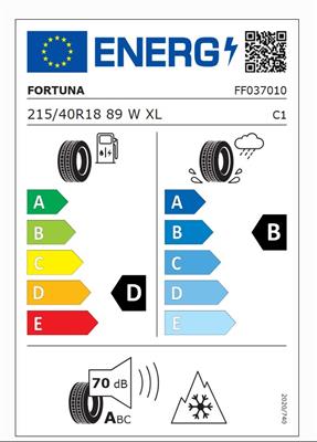 215/40R18 89W XL Fortuna ECOPLUS2 4S