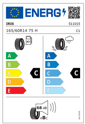 165/60R14 75H Iris ECORIS