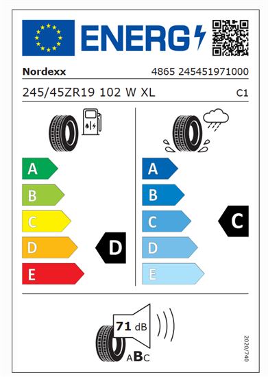 245/45R19 102W XL Nordexx NS9100