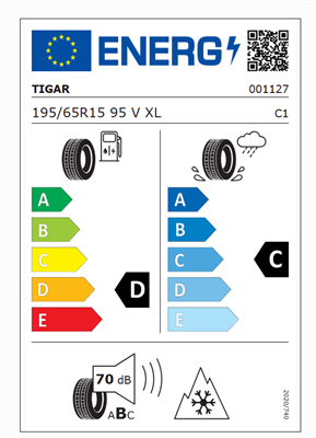 195/65R15 95V XL Tigar ALL SEASON