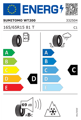 165/65R15 81T Sumitomo WT200